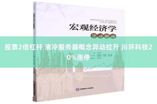 股票2倍杠杆 液冷服务器概念异动拉升 川环科技20%涨停